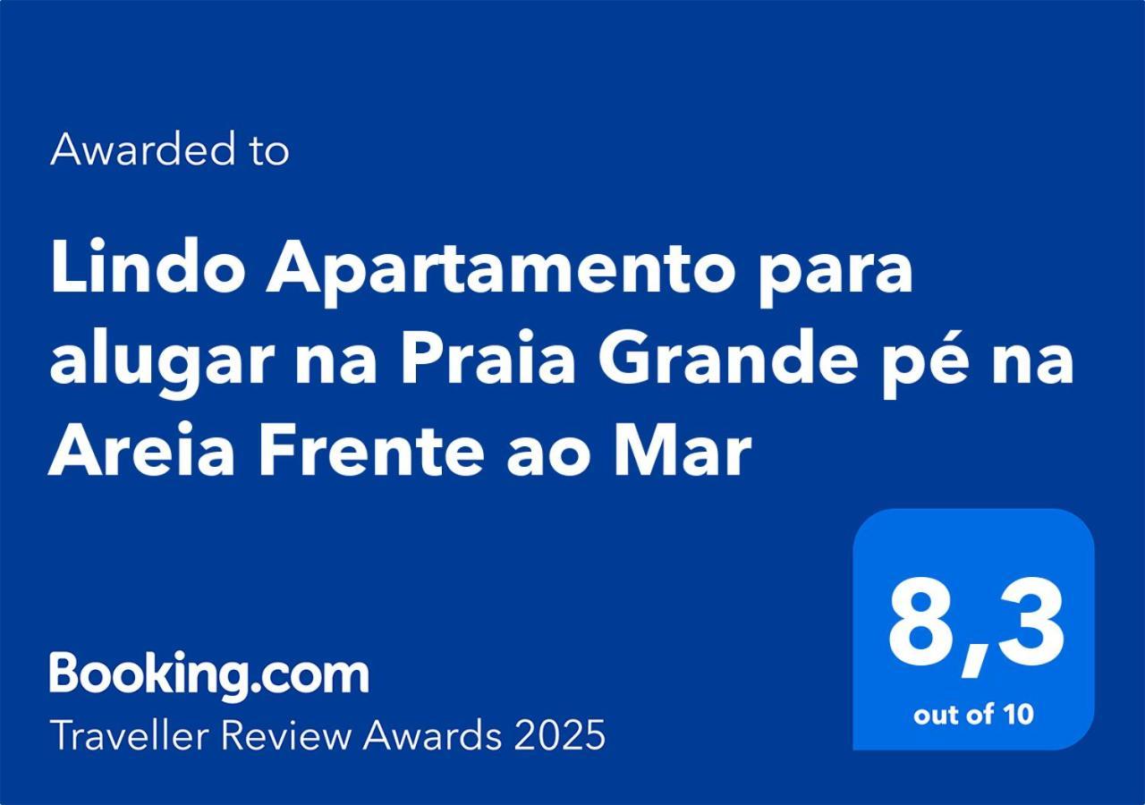 Lindo Apartamento para alugar na Praia Grande pé na Areia Frente ao Mar Praia Grande (Santos) Exterior foto
